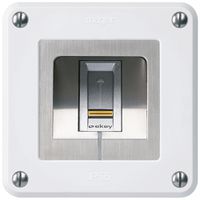 NUP-Fingerscanner Hager ekey RFID robusto C weiss