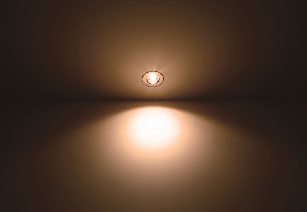 EB-LED-Spot Philips Dive 5.5W 350lm 827 36° DIM Ø85mm Nickel