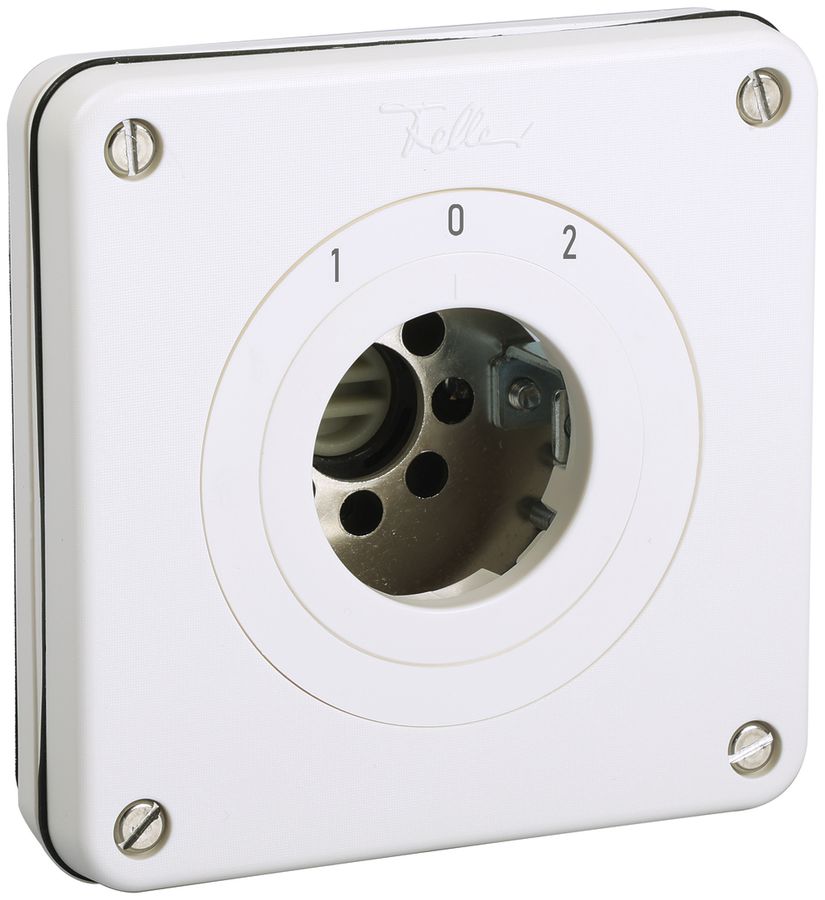 Inverseur ENC contacts galv.s.cylindre NEVO 1P, IP21, 1-0-2, ret.12, blanc