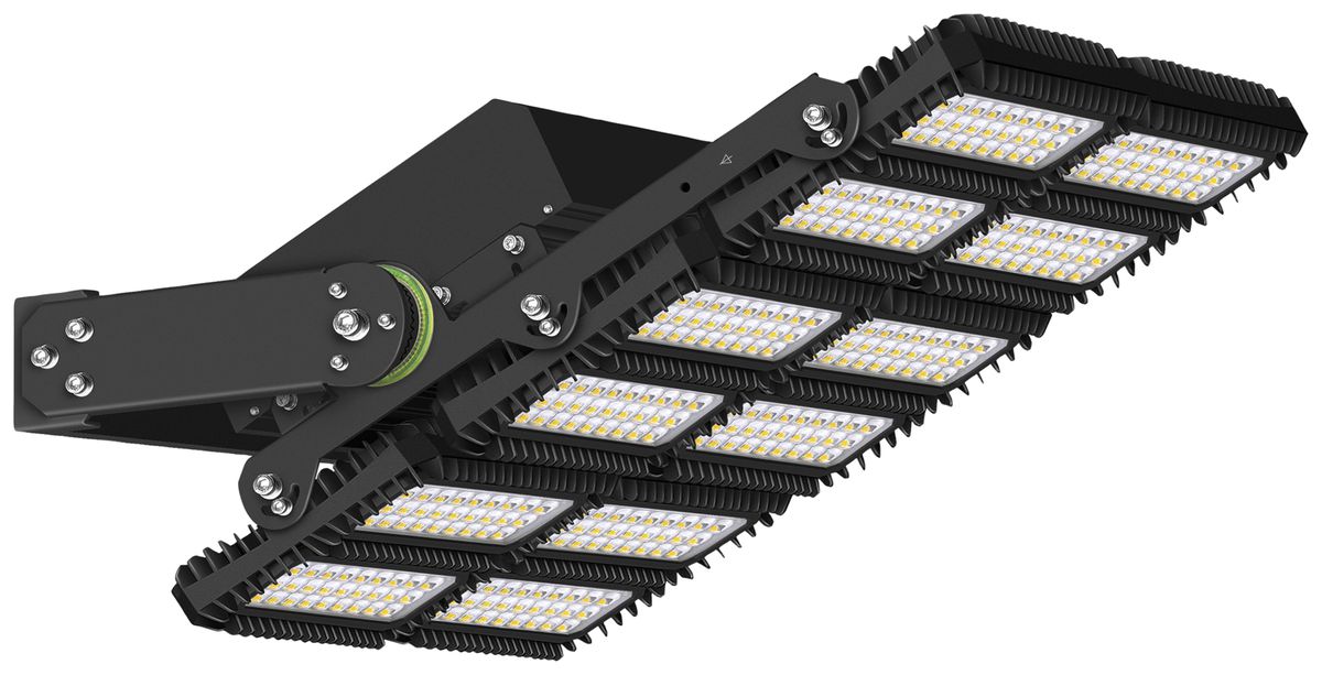 Projecteur LED AREA Expert M18 1350W 183384lm 5700K IP66 VWB 890×240mm noir