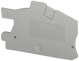 Piastra terminale Phoenix Contact D-PTI 2.5, 59.5×35.3×2.2mm, gris