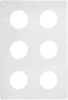 Intestazione NUP Feller NEVO, 3×2, per apparecchi N.CO, bianco