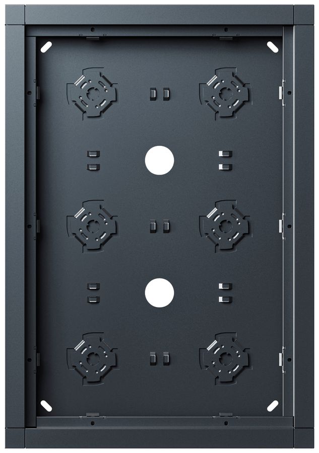 Boîtier AP Siedle 6× 232×332×36.5mm anthracite