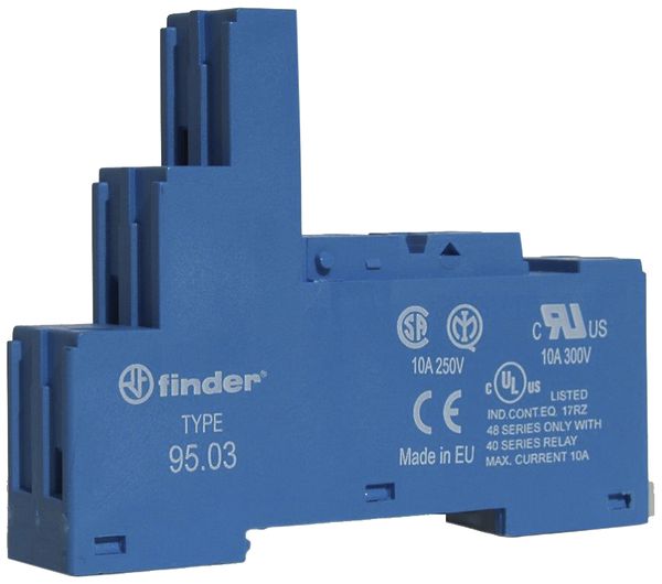Relaissockel FINDER 95.03SPA Hutschiene TH35 Schraubanschluss 5P