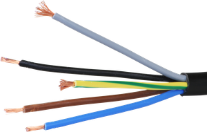 Kabel Td 5×2.5mm² 3LNPE schwarz Eca