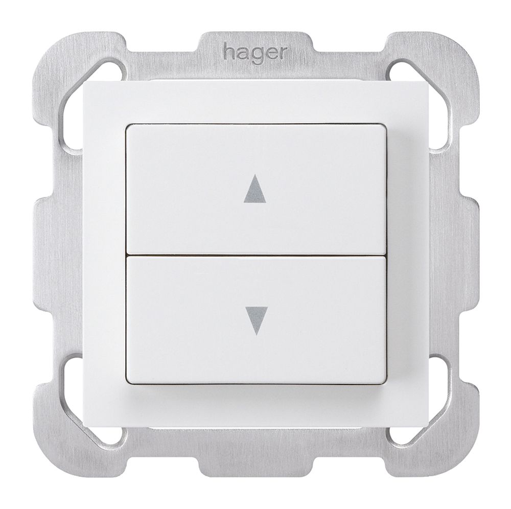 Pulsante per tapparelle INC kallysto con 2 tasti di comando bianco