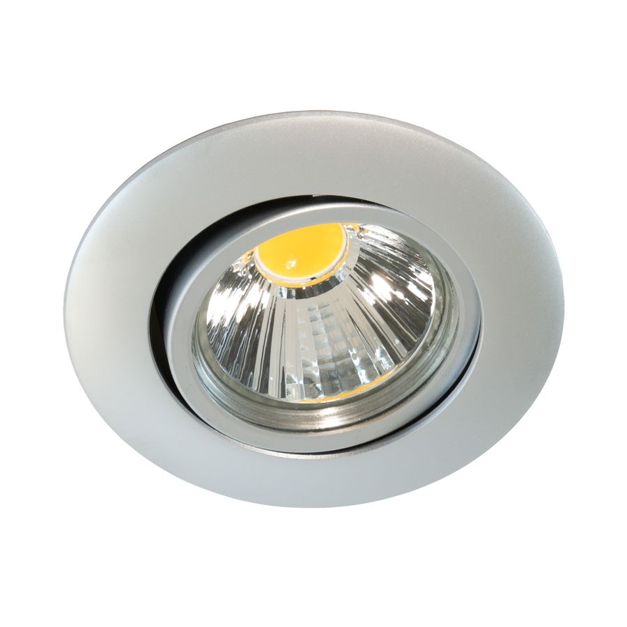 LED-Set Classic-Flat 8W, chrom-matt 3000K, 850lm, Ra94, dimmbar, Blattfeder