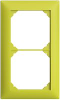Abdeckrahmen EDIZIOdue 1×2 lemon