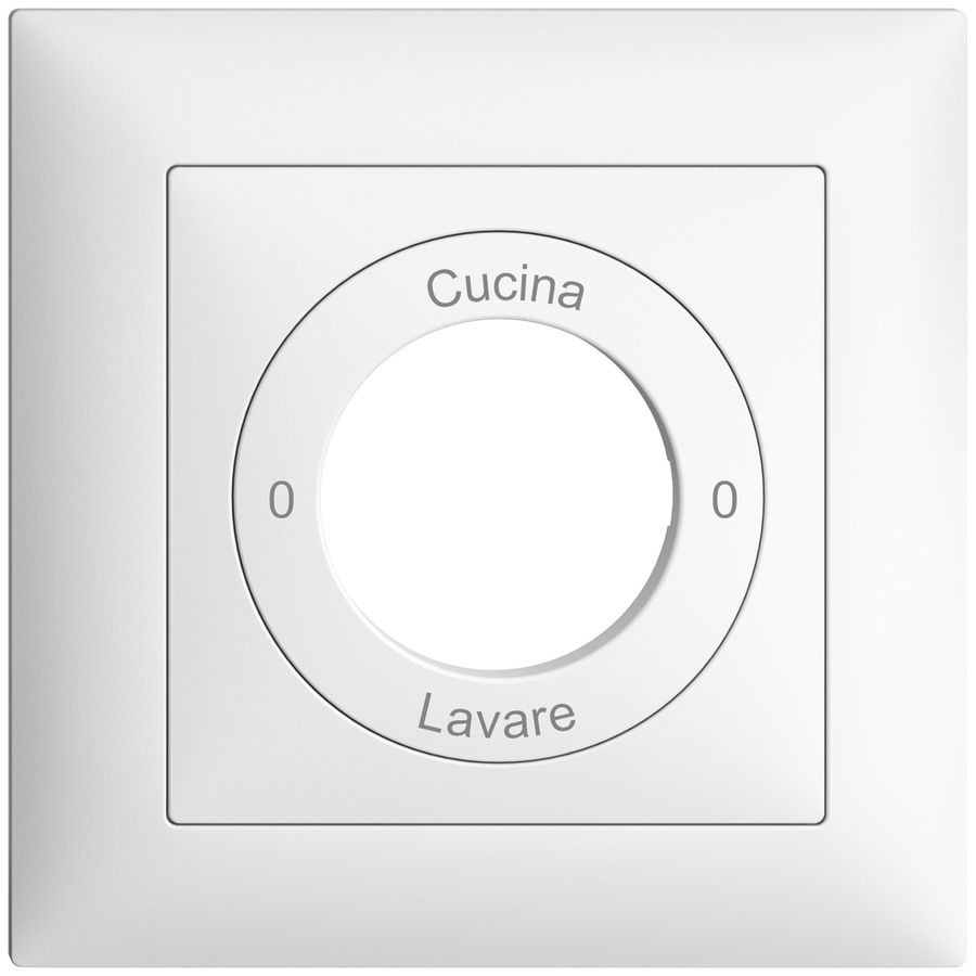 Kit frontale 0-Cucina-0-Lavare EDIZIOdue 88×88mm bianco