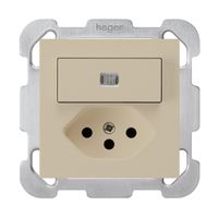 UP-Kombination I kallysto L-6/1L+T13 ohne Kinderschutz beige Befestigungsplatte