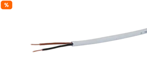 Installationskabel FE0 2×1,5mm² 2L grau Dca