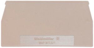 Abschlussplatte Weidmüller WAP WTL6/1 65×1.5mm beige