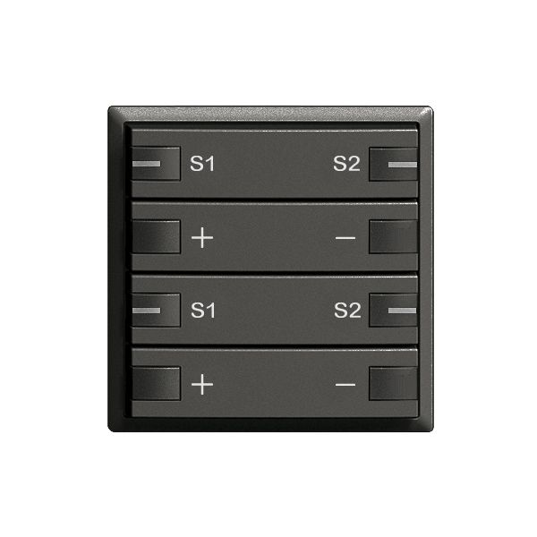 Frontset 2×Dimmer Szene 2K/4T ZEP EDIZIOdue schwarz