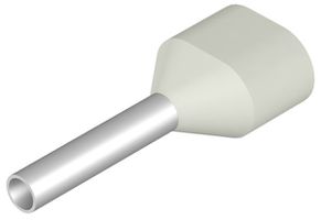 Capocorda doppio Weidmüller H isolato 2×0.5mm² 8mm bianco DIN borsa multi