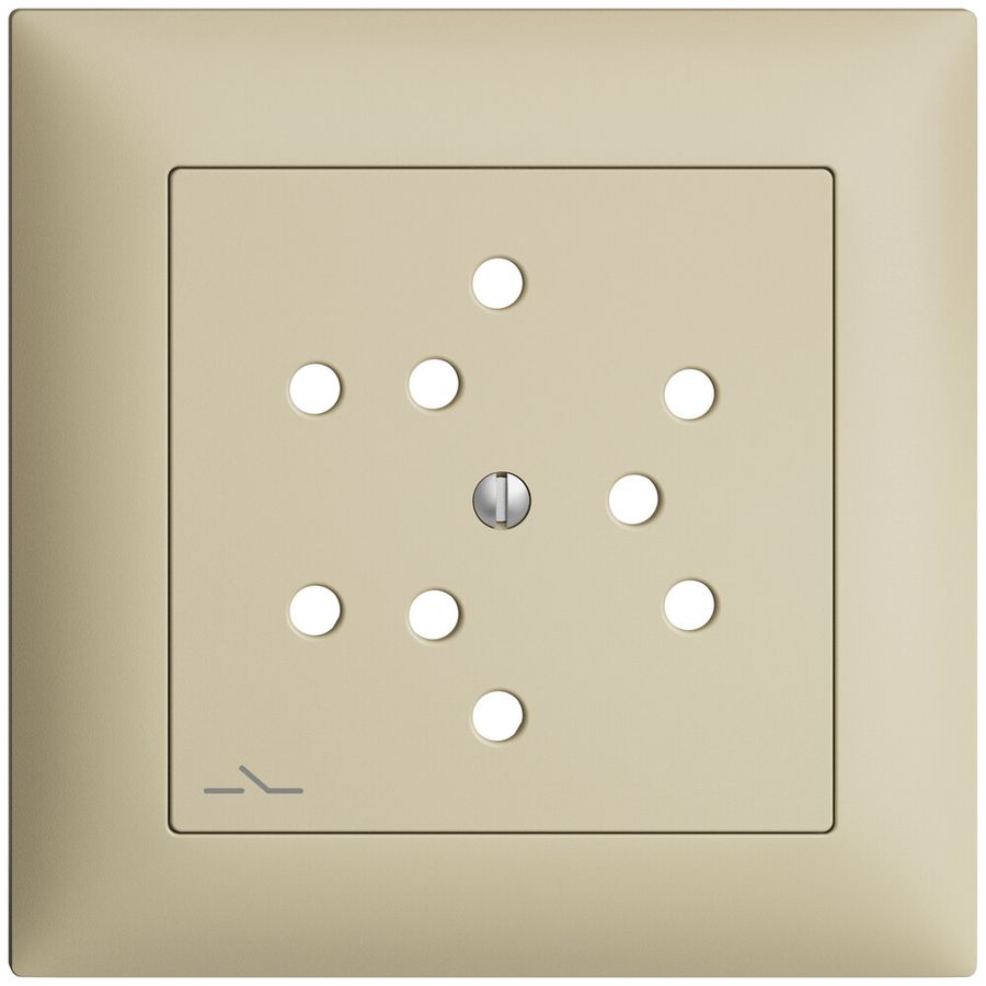 Kit frontale EDIZIOdue vanille 88×88mm 3×T12/1