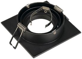 Downlight INC SLV NEW TRIA, GU10 50W carré IP20 noir mat