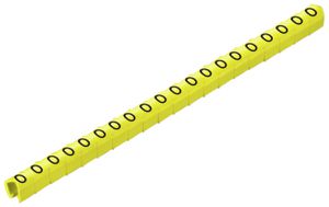 Marcatore di conduttore Weidmüller CLI C MP p.Ø2…3mm 3×4mm stampa: 0, giallo
