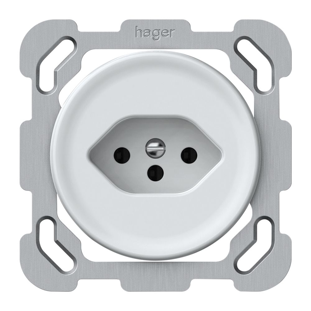 UP-Steckdose origin 1×Typ 13 10A 230V 77×77mm weiss