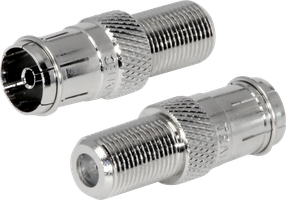 Verbinder F-Kupplung auf IEC-Kupplung DV59