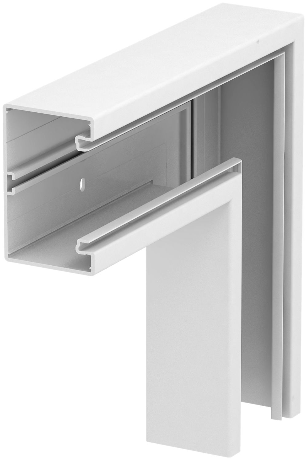 Angolo piatto Bettermann GEK-K 70×110mm bianco puro
