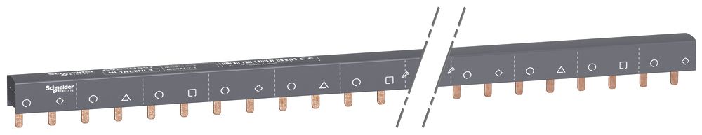 Kammschiene Schneider Electric 3L+N 57 Module 100A