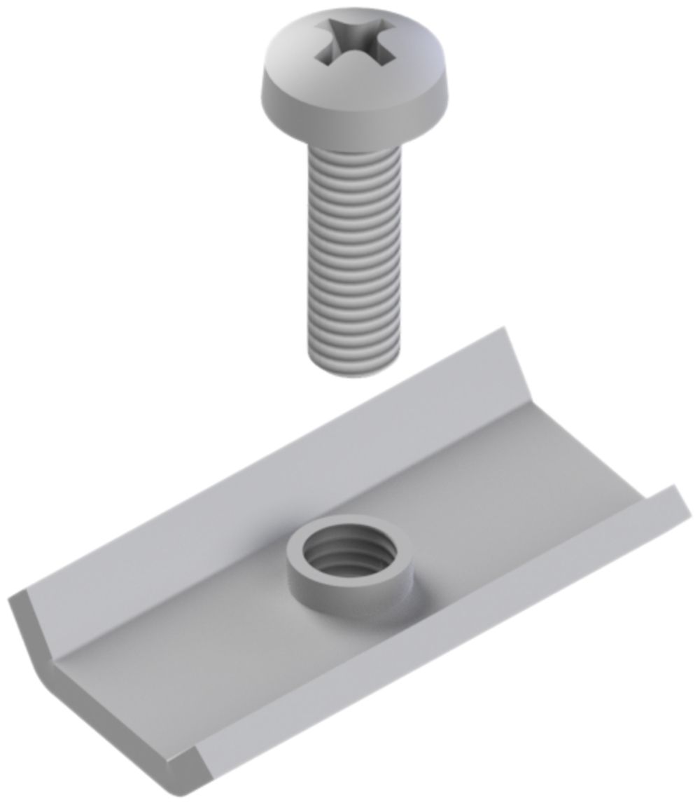 Garniture de fixation Lanz M6×25mm zing.