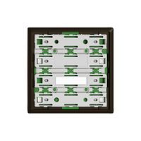 Plaque frontale EDIZIO.liv SNAPFIX® pour poussoirs UNI 3912-1 avec LED br