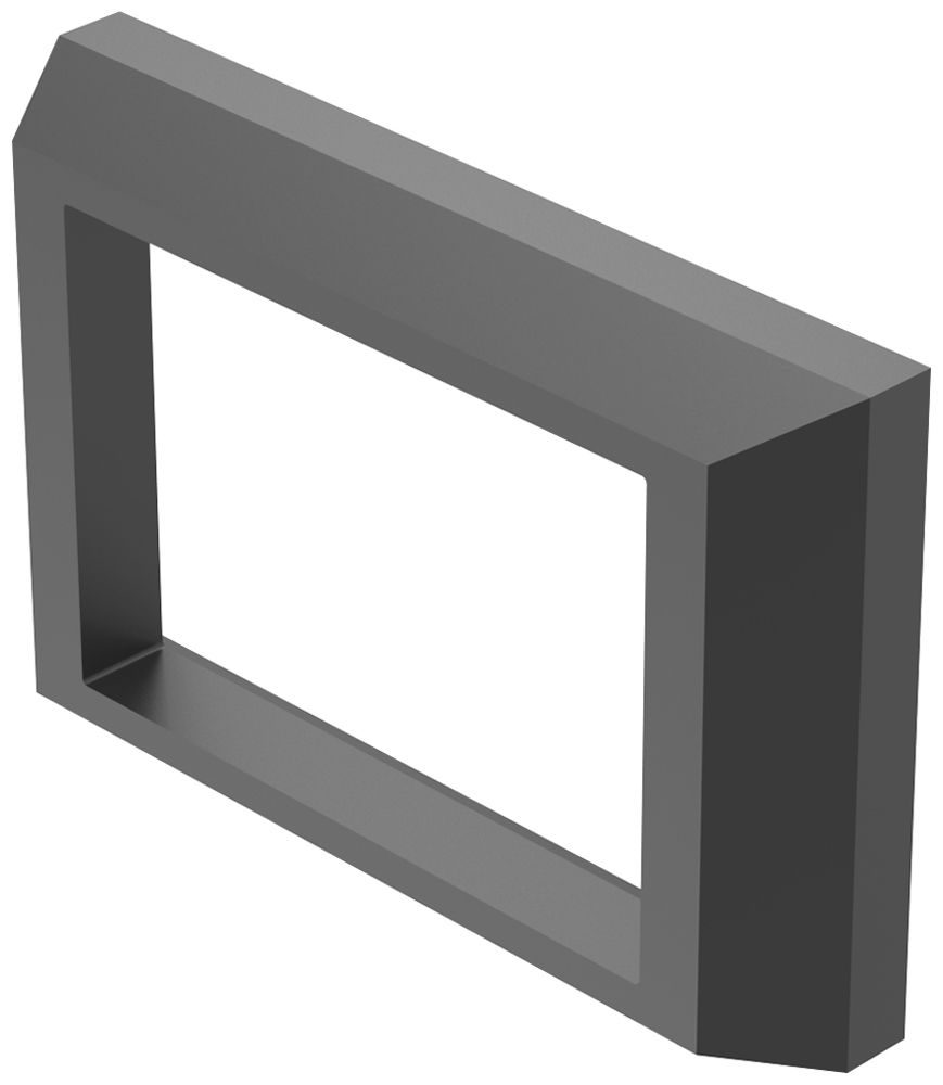 Quadro frontale EAO02 24×36mm a rilievo nero