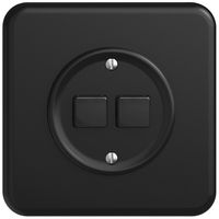 Interruttore a pulsante INC STANDARDdue Wiser c.staz.secondaria 2T 2A nero