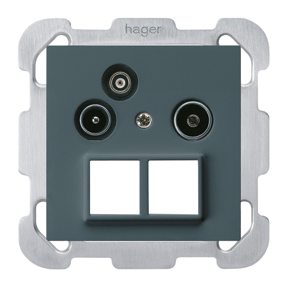 UP-Antennendose R/TV-Daten kallysto HMS B 2GHz 19db anthrazit