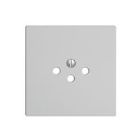 Plaque frontale EDIZIOdue T12 gris clair, pour prise