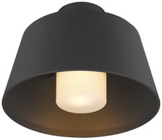 Deckenleuchte SLV PHOTONI E27 1×0…13W IP55 Ø250mm schwarz