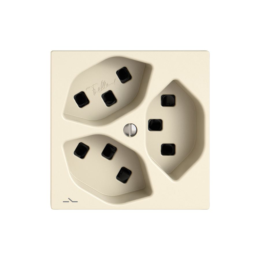 Presa EDIZIO.liv SNAPFIX® 3×T23 1×S cr