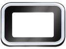 Abdeckung ESYLUX SUN OFL/AFL Glas 113×84×7mm schwarz klar