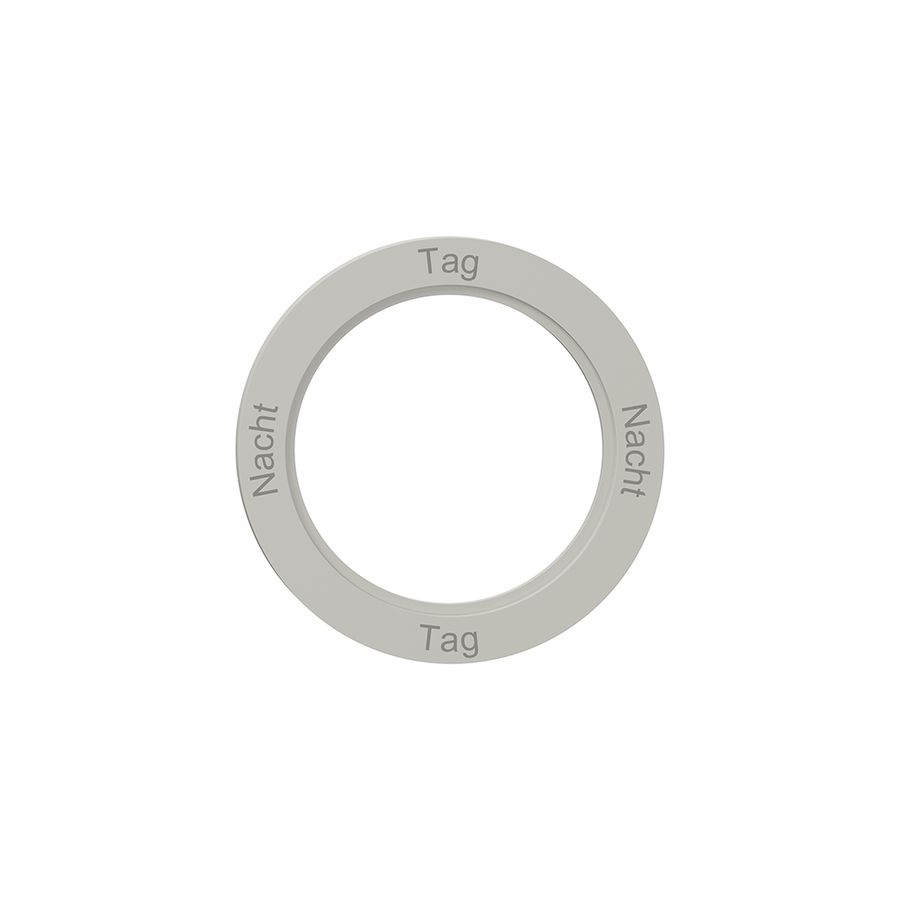 Disque indicateur NEVO, p.interrupteur rotatif, Nacht-Tag-Nacht-Tag, gris clair