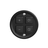 Abdeckset zu Dimmer 1K Szene/4T Sdue Wiser schwarz