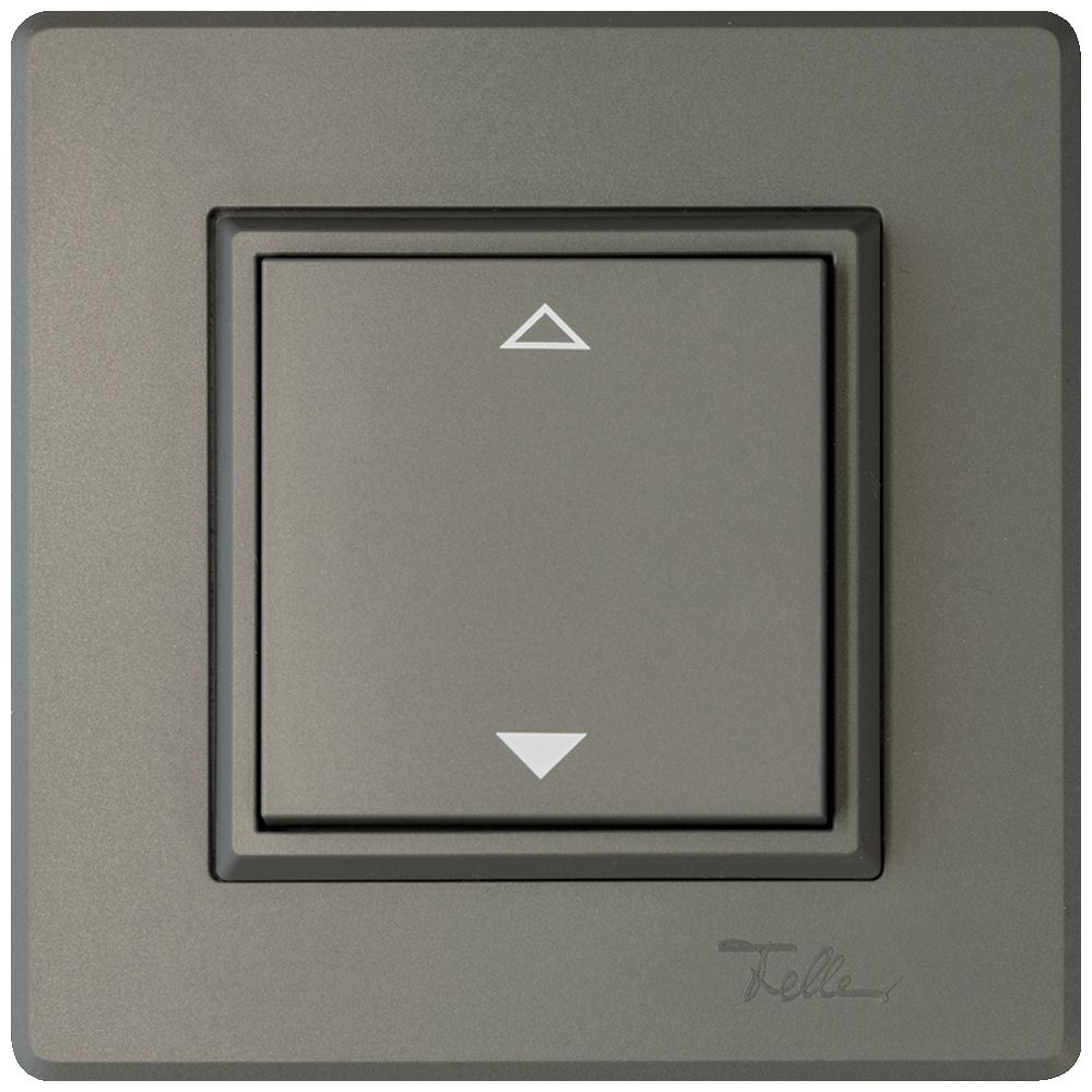 AP-Funktaster ALADIN EnOcean EDIZIO.liv 2K/1T V/Λ batterielos dunkelgrau