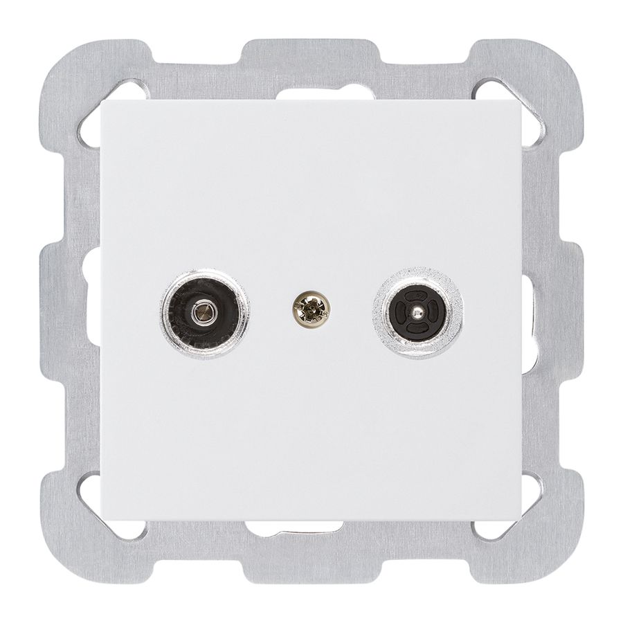 Prise antenne ENC kallysto R/TV montage B 11dB 2GHz blanc