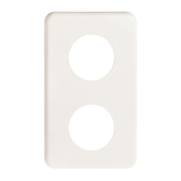 Placca di copertura I-I 2×43 bianco