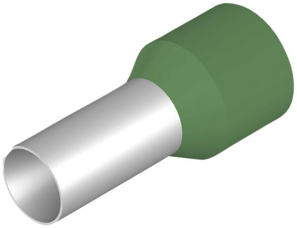 Estremità di cavo Weidmüller H isolata 16mm² 12mm verde sciolto