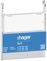 Porte-étiquette de marquage Hager FV+ 121×99×14mm blanc zu 1000A