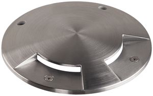 Abdeckung SLV BIG PLOT Edelstahl 316, IP67, 0.8t, 2 Öffnungen