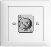Prise INC XLR avec fiche EDIZIOdue blanc