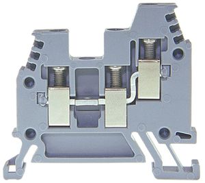 Morsetto di passaggio componibile Woertz 0.5…4mm² 32A 800V vite 3×1 DIN 35mm gr