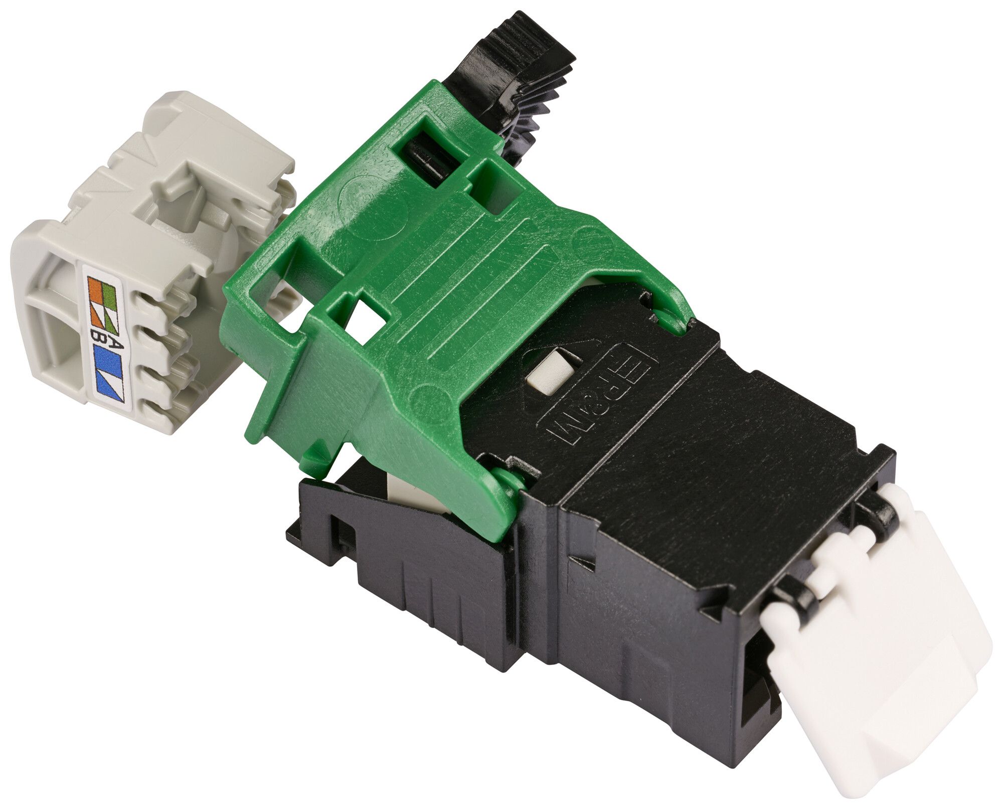 Modulo di raccordo R&Mfreenet EL4.0 RJ45/u cat.5E IDC AWG22…26 verde