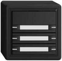 Poussoir KNX RGB AP EDIZIO.liv SNAPFIX® capteur temp.RGB-LED étiqu.6×com.1T no