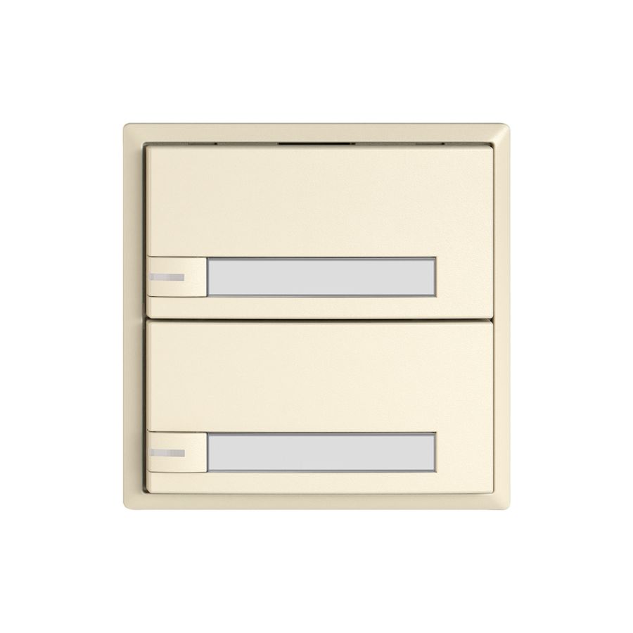 Pulsante KNX RGB EDIZIO.liv SNAPFIX® sensore temp.RGB-LED targ.2× com.1T cr