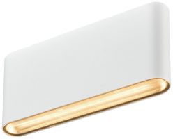 LED-Wandleuchte SLV OVAL 18 9.3W 860lm 2700…3000K IP65 31×175mm weiss