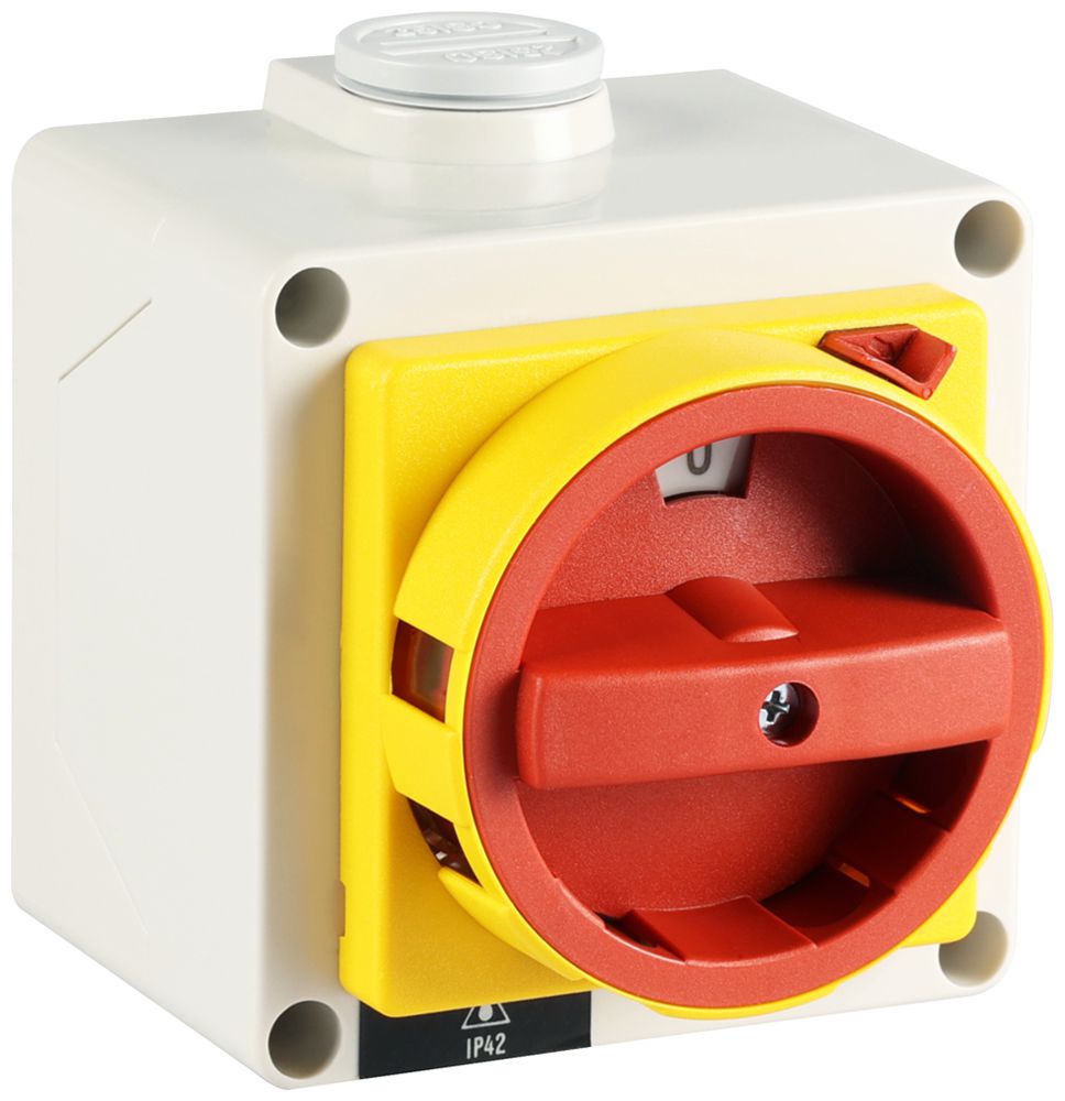 AP-Drehschalter K&N CA11.A292/CH071.*PN4, 20A/690V 0/3L rot/gelb