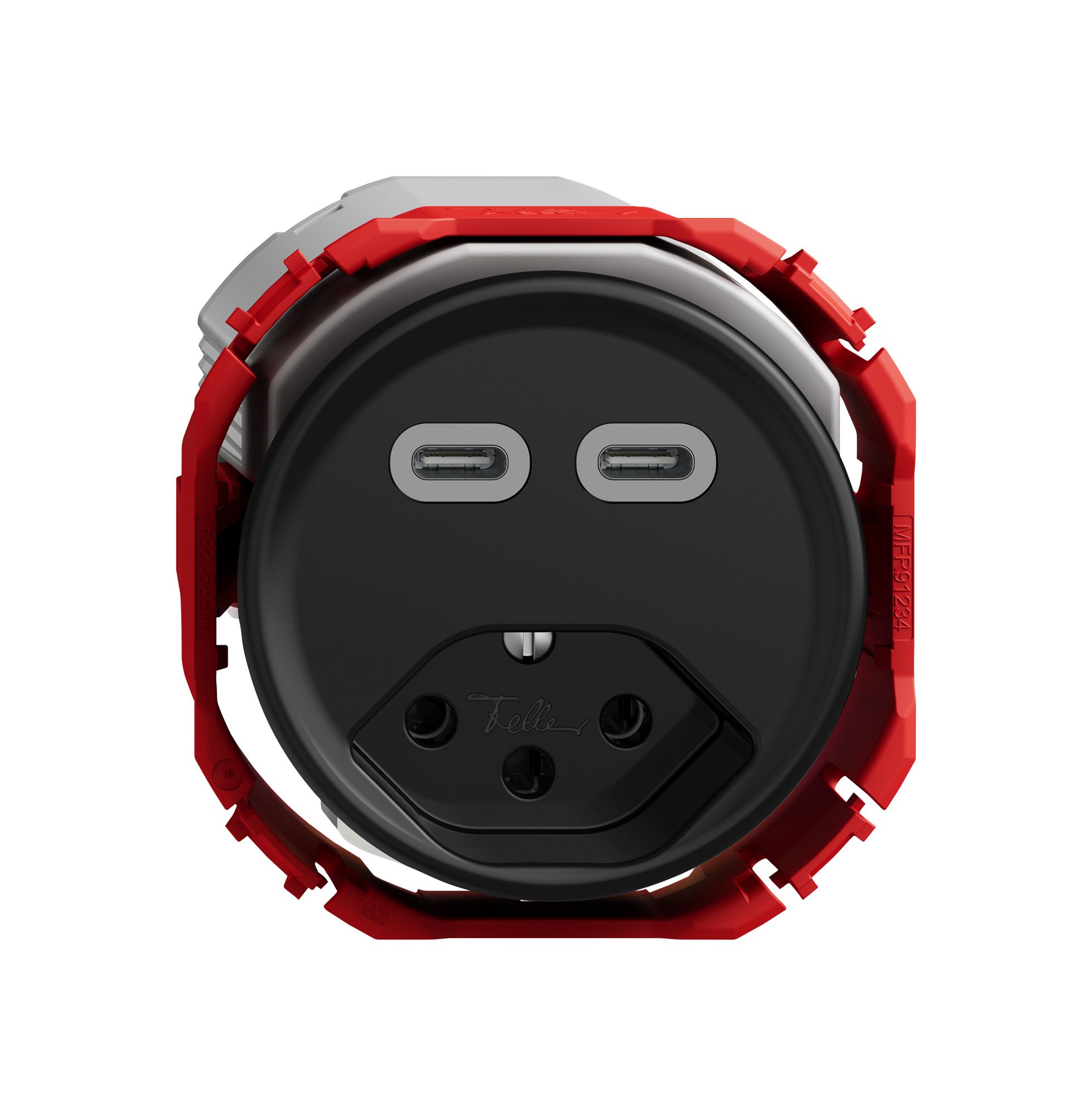 Prise de charge USB STANDARDdue SNAPFIX® USB C+C/T13 3A 230V AC no